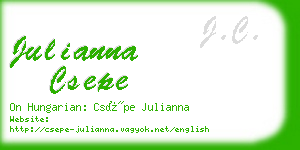 julianna csepe business card